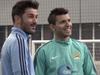 El duelo de habilidad entre Sergio Agüero y David Villa