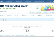 FIFA publica por error resultado del partido Brasil - Chile