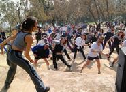 Las actividades deportivas de los parques urbanos de Santiago