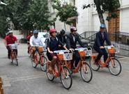 Municipio de Santiago inaugura sistema de bicicletas