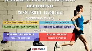 Emprendedores contarán sus experiencias en seminario deportivo
