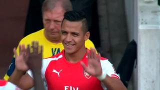 Alexis Sánchez debutó jugando por el Arsenal