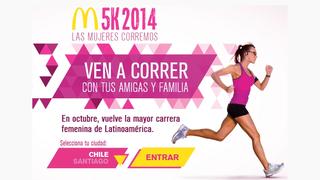 Las mujeres corremos: Corrida McDonald's 5 km - 26 de octubre 2014