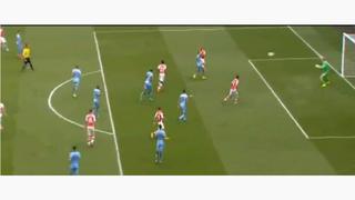 Gol de Alexis Sánchez en partido entre Arsenal y Manchester City