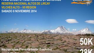 Trail Running Altos de Lircay - 8 de noviembre