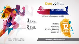 Corrida Duoc UC Puente Alto - 12 de octubre 2014