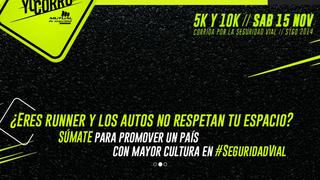 Yo corro por la seguridad vial - 15 de noviembre 2014