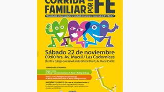 Corrida Familiar por la Fe - 22 de noviembre 2014
