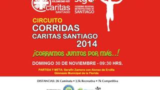 Circuito Corridas Caritas Santiago 2014 - 30 de noviembre 2014