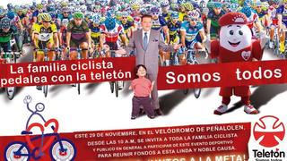 La familia del ciclismo con la Teleton - 29 de noviembre 2014