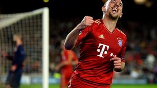 Ribery a la cancha: 