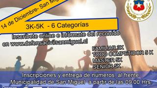 Corrida Defensa Civil de San Miguel - 14 de diciembre 2014