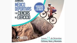 MEDS ofrece Jornada Médico Kinésica sobre ciclismo de ruta y montaña