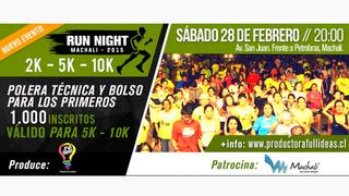 Run Night Machalí - 28 de febrero 2015