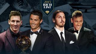 Cinco jugadores sudamericanos entre los más ricos del mundo