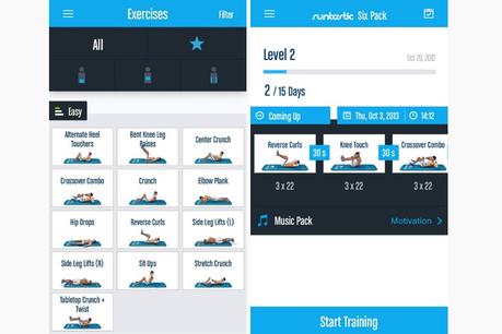 Runtastic Six Pack, la app que te ayudará a desarrollar tus abdominales