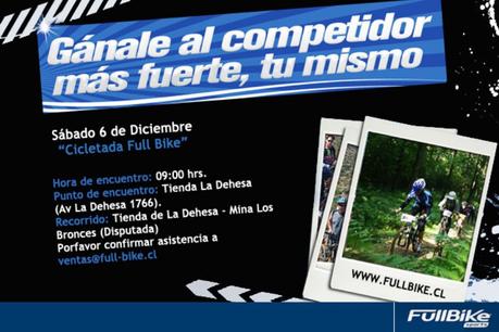 Cicletada gratuita Full Bike - 06 de diciembre 2014