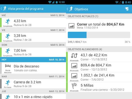 Aplicaciones deportivas gratuitas: RunKeeper
