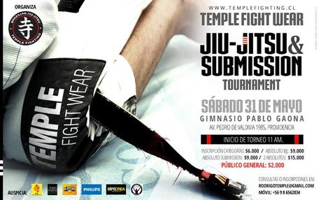 Temple Fightwear Jiu-Jitsu & Submission Tournament - Sábado 31 de Mayo 2014
