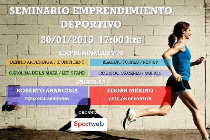 Emprendedores contarán sus experiencias en seminario deportivo