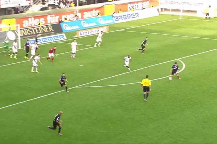 Gol de 82 metros rompe récord en la liga alemana