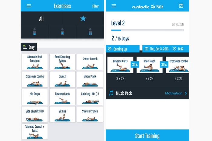 Runtastic Six Pack, la app que te ayudará a desarrollar tus abdominales