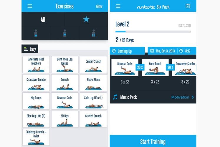 Runtastic Six Pack, la app que te ayudará a desarrollar tus abdominales