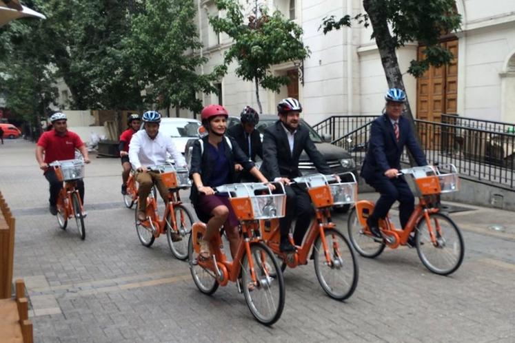 Municipio de Santiago inaugura sistema de bicicletas