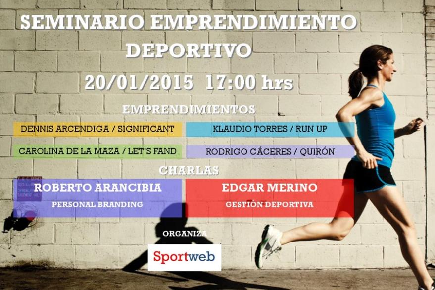 Emprendedores contarán sus experiencias en seminario deportivo