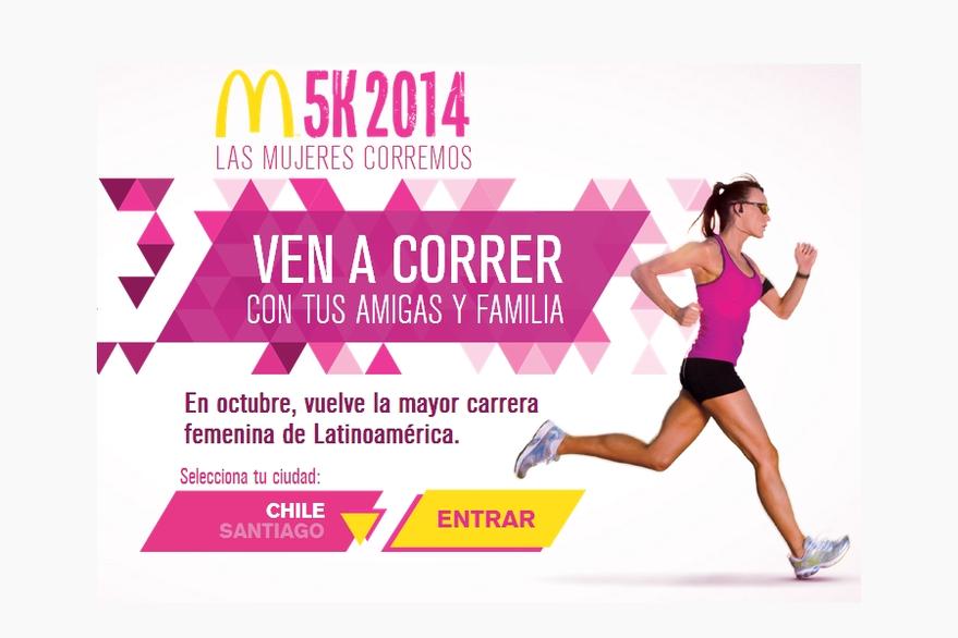 Las mujeres corremos: Corrida McDonald's 5 km - 26 de octubre 2014
