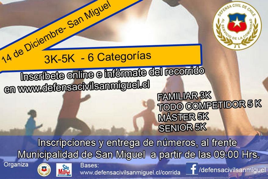 Corrida Defensa Civil de San Miguel - 14 de diciembre 2014