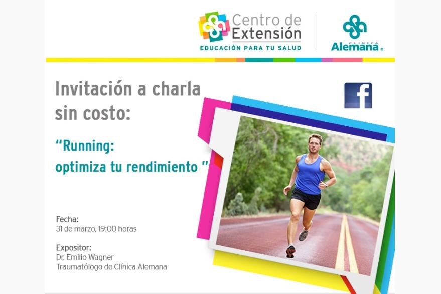 Clínica Alemana dará una charla gratuita para corredores