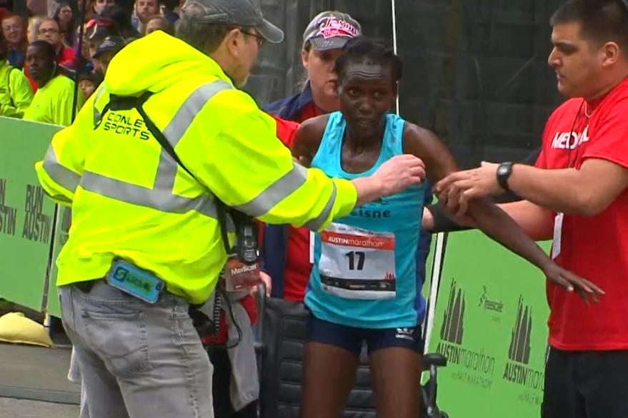 El dramático video de la atleta que terminó 