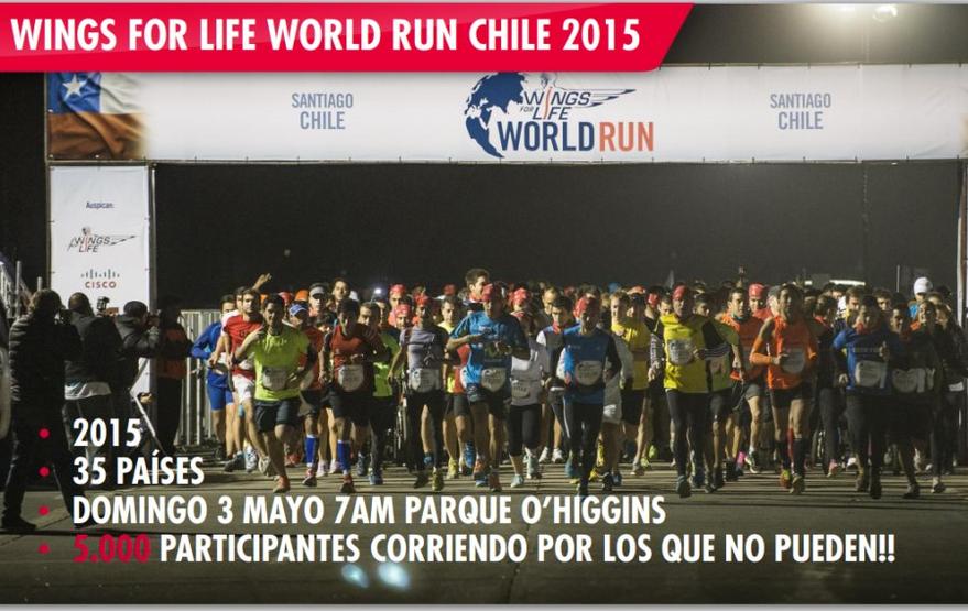 Wings for Life Chile - 3 de Mayo 2015