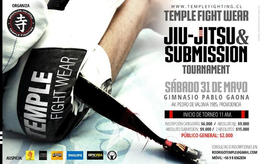 Temple Fightwear Jiu-Jitsu & Submission Tournament - Sábado 31 de Mayo 2014